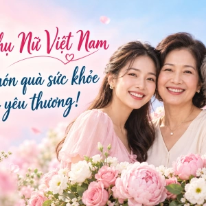 Ngày Phụ nữ Việt Nam 20/10: Gửi trao món quà sức khỏe thay lời yêu thương!